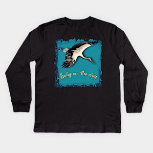 Baby on the way Kids Long Sleeve T-Shirt